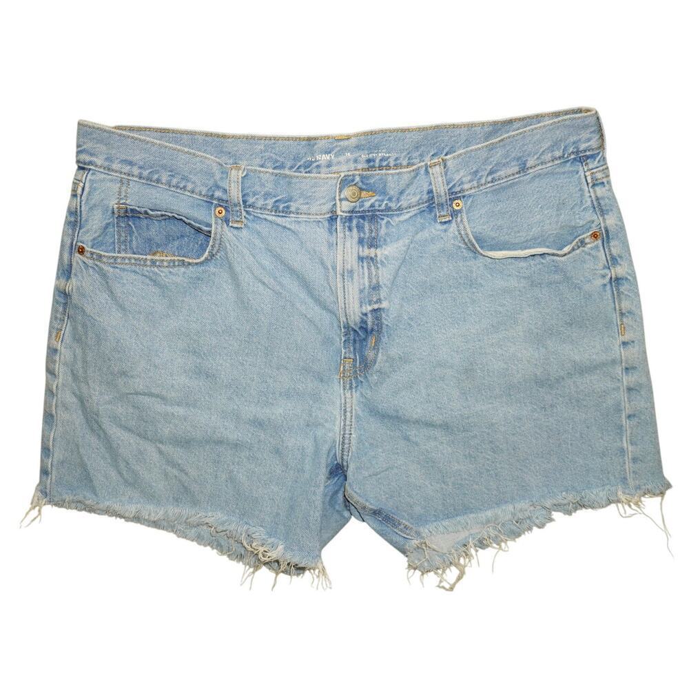 Old Navy High Rise Cutoff Denim Shorts – Women’s Size 16 – Light Wash
